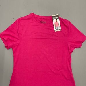 Edikted Hot Pink Short Sleeve Tee